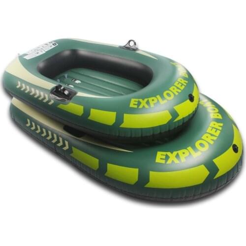 2020 Fishing Rafting Boat Inflatable Kayak Canoe Boat Water Sports Accessories PVC Thicken Boat for 1-2 Person Women Men