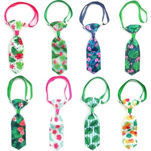 30/50 Pcs New Summer Pattern Dog Cat Bow Ties Necktie For Small Medium Puppy Cat Dog Bows Necktie Pet Supplies Dog Accessories