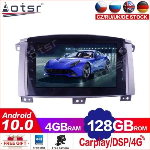 4+128G For Toyota Land Cruiser 2002 - 2007 LC100 Android10.0 Tesla Screen Car Multimedia Player GPS Navigation Auto Stereo DSP