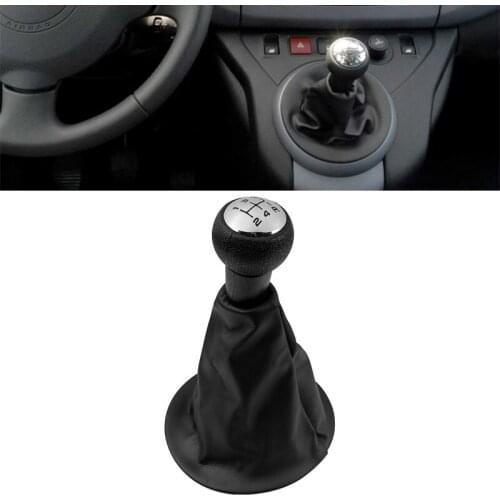 5 Speed Gear Shift Knob Leather Gaiter Boot Cover Collar For Citroen Berlingo III MK3 Peugeot Partner 2008 2009 2010 2011 2012