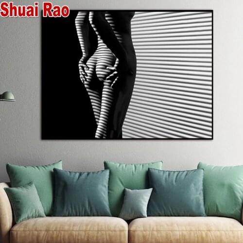 5d diy diamond painting"Abstract Nude Women"mosaic cross stitch 3d embroidery diamond Full round square Drill Portrait Art