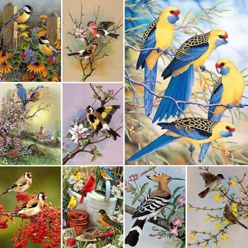 5D DIY Diamond Painting Animals Birds Cross Stitch Kit Full Drill Square Embroidery Mosaic Art Picture of Rhinestones Decor