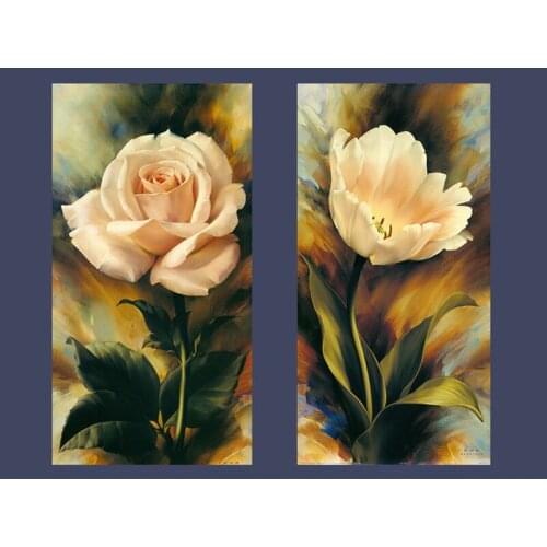 Diamond Embroidery swing Rose Paintings Cross Stitch Rhinestone Mosaic Handmade Flower Wall Pictures For Living room DIY