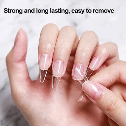30ml Fast Drying Nail Glue with Brush for False Nail Tips Rhinestones Gems Adhesive Decoration Fast Bonding Nail Art Tool
