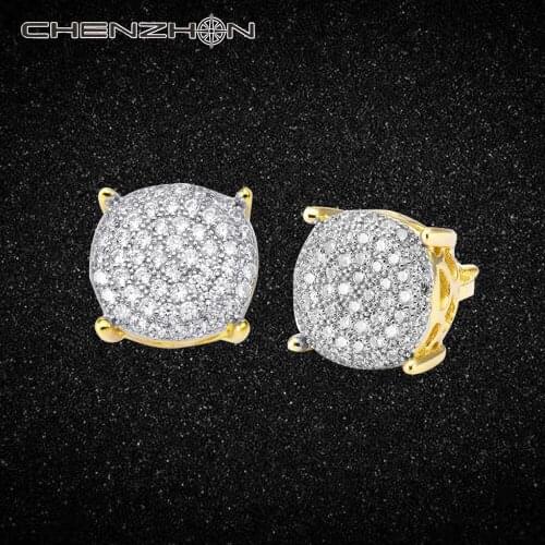 Женские золотые серьги CHENZHON China At AliExpress