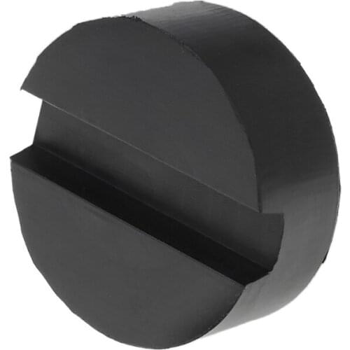 Black Rubber Slotted Floor Jack Pad Frame Rail Adapter For Pinch Weld Side Pad
