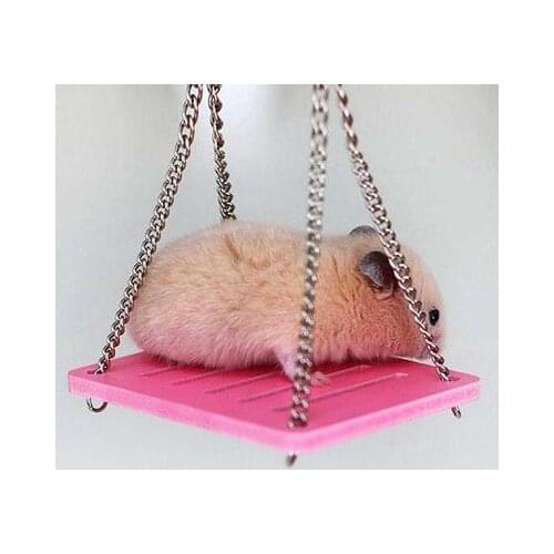Hamster Toy Small Hanging Seesaw Chew Toy For Hammocks Funny Hanging Chain Swing Childlike Colorful Cute Pet Play Toys