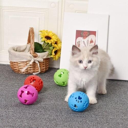 Cat Dog Pet Toy Ball Cat Toy Bell Ball Interactive Fun Educational Toy Funny Cat Pet Supplies Fun Pet Training Toy Bell Ball