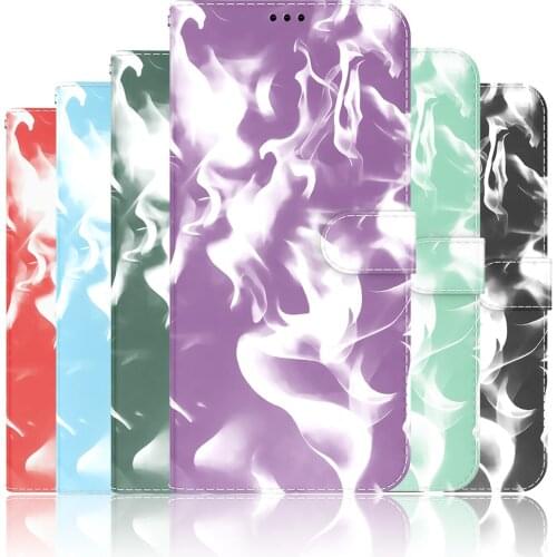 P50 Pro Leather Wallet Case for Huawei P Smart 2021 P40 P30 Lite Y6 Y5 Honor 10i 20i Folding Bracket Shockproof Flip Phone Cover