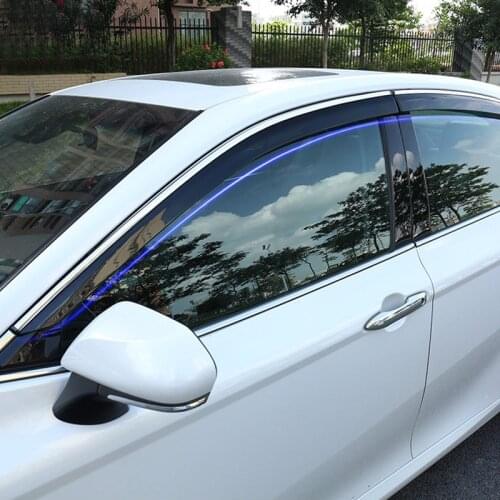 For Toyota Camry XV70 2018 2019 2020 Window Visor Rain Sun Shield Guard Deflector Trim 4pcs Car Styling Accessories