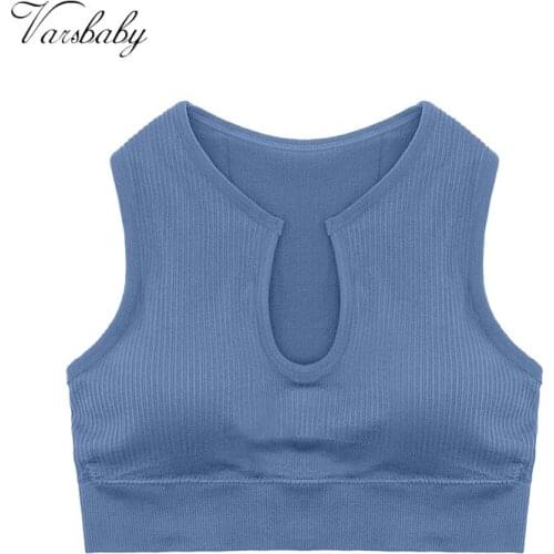 Varsbaby beautiful back underwear gathers running yoga fitness bra without steel ring comfortable bra