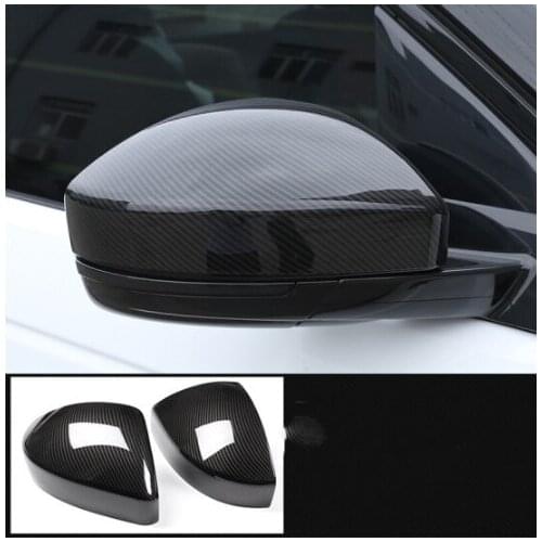 ABS Chrome/carbon fibre Mirror Cover Rearview Side Mirror Cap For Range Rover Velar 2018 2019 2020