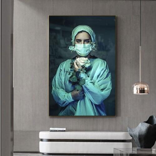 Wall Art Poster Nurse Canvas Painting Pictures For Wall Canvas Prints Tuinposter Tableau Mural Canvas Wall Art Painting