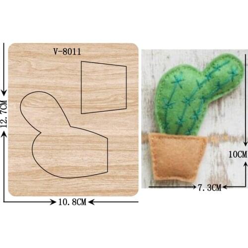 New cactus wooden dies cutting dies for scrapbooking Multiple sizes V-8011