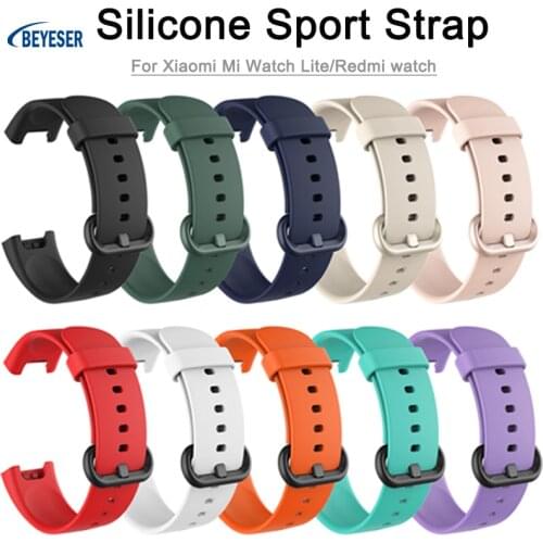 New Silicone Sports Global Edition Strap Replacement Bracelet Wristband Suitable for Xiaomi Mi Watch Lite Smart Watch