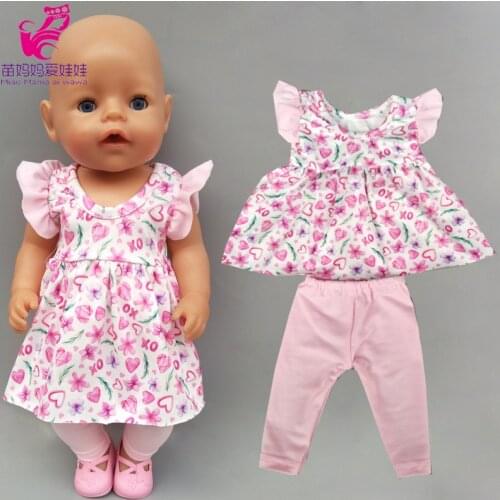 43cm 17 inch doll clothes born Baby doll dress Christmas Santa Claus dress fit for 18 inch dolls Clothes wear Baby New year gift