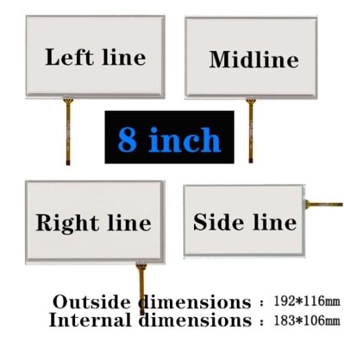 Original New Handwritten 8 Inch for Use On Bable 192*116mm 183*106mmCar DVD Navigation GPS Touch Screen Panel Free Shipping