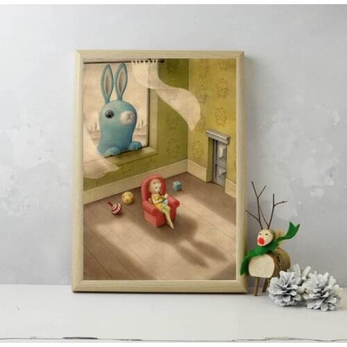 Peeping Tom Nicoletta Ceccoli Canvas Posters Prints Wall Art Painting Decorative Picture Modern Bedroom Home Decoration Artwork