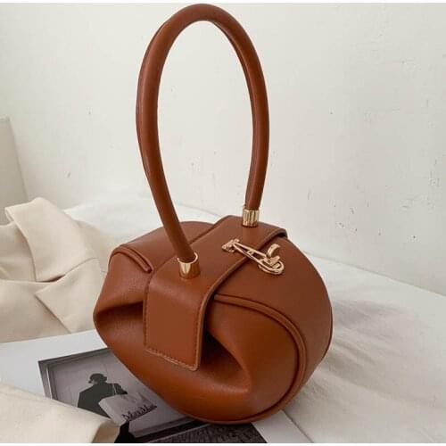 2021 New Luxury Brand Female Handbag High Quality Leather Shoulder Bags for Fashion Dumpling Bag Designer Round Bag and Purse