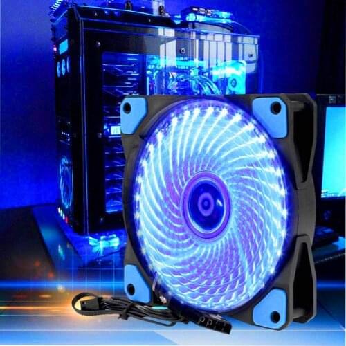 Ultra Mute 12cm 33 LEDs RGB Light Cooling Fan Heatsink for Computer PC Case