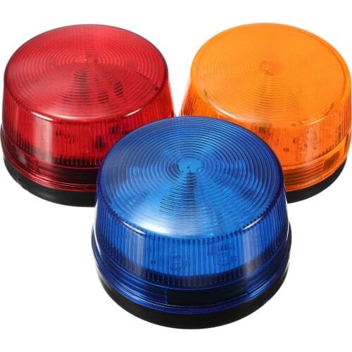 High Quality Waterproof 12V 24V 120mA Safely Security Alarm Strobe Signal Safety Warning Blue Red Orange Flashing LED Light