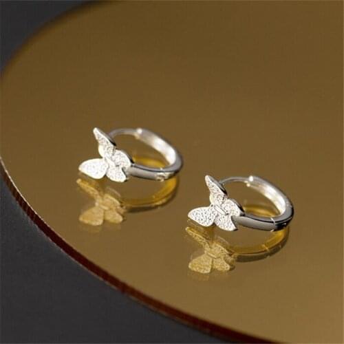 VENTFILLE 925 Sterling Silver New Design Hot Sale Fashion Jewelry Premium Luxury Zircon Earrings Smart Butterfly Earrings