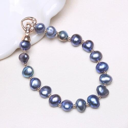 Natural Freshwater Pearl Bracelet White/Pink Pearl Bracelet Fine Pearl Jewelry For Women elegant summer Fashion Jewelry Gift