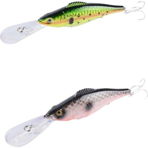 1PCS 12.6cm 14.5g Minnow Floating Hard Bait Wobbler Sinking CrankBait Artificial Lifelike LuresVibration Fishing Tackle Jig