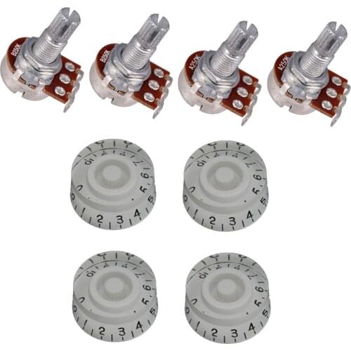 4pcs 250K POTS Electric Guitar Volume Tone Switch Potentiometer and Knobs