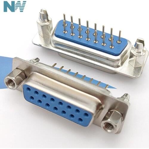 5Pcs/Lot The Two Row Seat Harpoon Dp15 Db15 Female Port Pin With Screw Needle Straight Harpoon