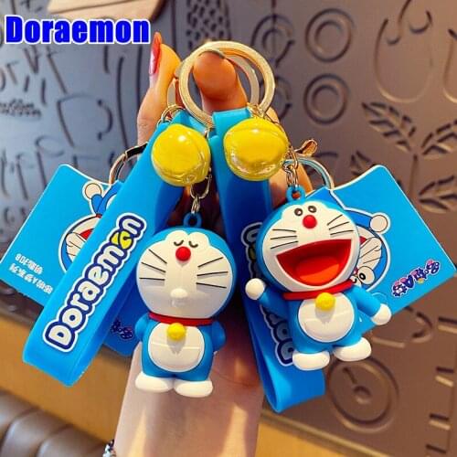 Anime Doraemon Key Chain Cute Cartoon Creative Figure Nobi Nobita Key Chains Cat Pendant Couples Charm Children Key Ring Gift