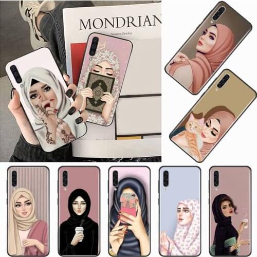 Woman In Hijab Muslim Islamic Girl eyes Phone Case For Samsung galaxy A S note 10 7 8 9 20 30 31 40 50 51 70 71 21 s ultra plus