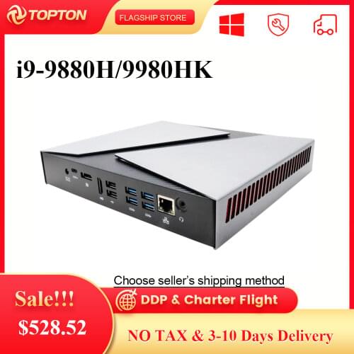 Topton Gaming Mini PC Intel Core i5 i7 i9 With Nvidia GTX1650 4G Graphics Windows 10 Linux Game Desktop Computer DDR4 NVMe SSD