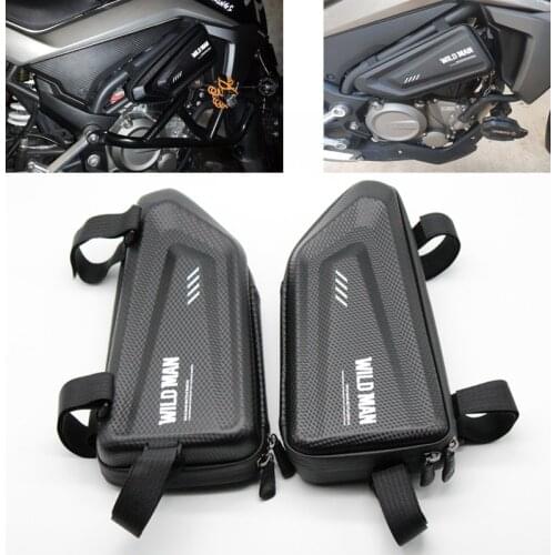 For Triumph Speed Triple/R Scrambler Tiger 800/XC 1050 1200 Motorcycle Side Package Modified Hard Shell Triangle Bag Kit