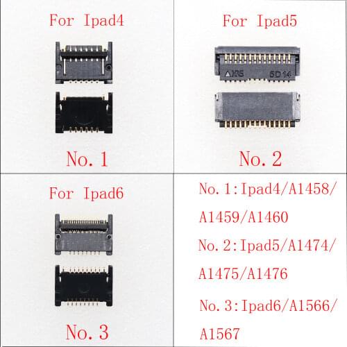 2PCS New Home Button FPC Connector On Mainboard For iPad 3 4 5 Air A1416 A1430 A1458 A1460 A1474 A1475 A1476 Logic Board