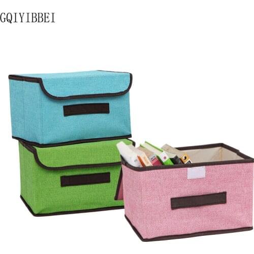 GQIYIBBEI Have a lid Multifunction Foldable Covered Storage Box Organizer Clothing Underwear Finishing Wardrobe Container