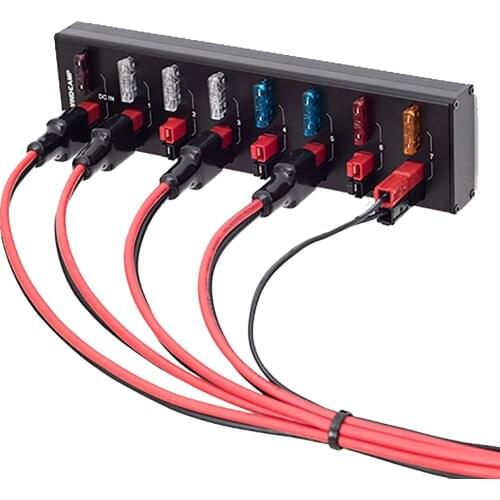 HAm Radio AP-8 Eight-Way Power Distributor Connector Power Splitter Anderson Plug Shortwave Radio Communication Power