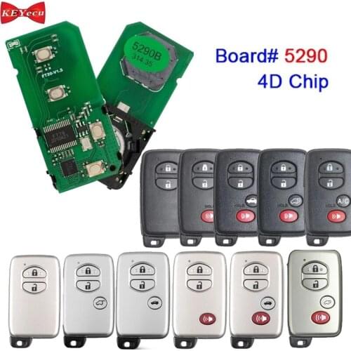 KEYECU for Subaru BRZ Forester WRX for Toyota 4Runner Prius Venza Smart Keyless Remote Board#5290 Lonsdor FT20-5290A B C D
