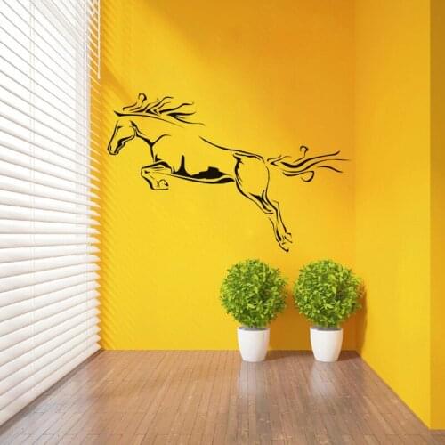 KUCADA cartoon horse wall sticker for living room decoration home decal mural art decor pvc diy wallpaper WP1693