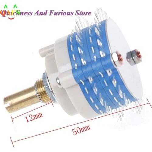 HOT 2Pole 24step 2x24 Rotary Switch Attenuator Volume Control DIY Pot Potentiometer