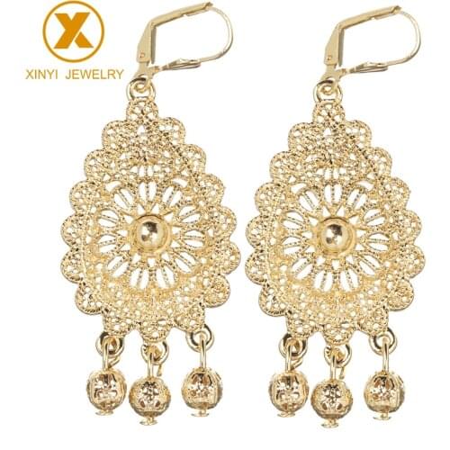 Moroccan Caftan wedding gold earring fashion jewelry zinc alloy high quality earring