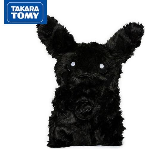 Pokemon Pikachu Fashion Cool Black Doll Pikachu Plush Toy Boys Girls Children Christmas Gifts