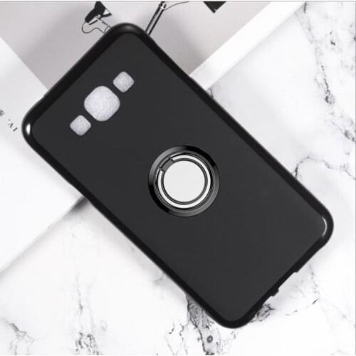 For Samsung Galaxy E7 Back Ring Holder Bracket Phone Case Cover TPU Soft Silicone On E7000 E7009 E700F E700F/DS E700H/DD E700M