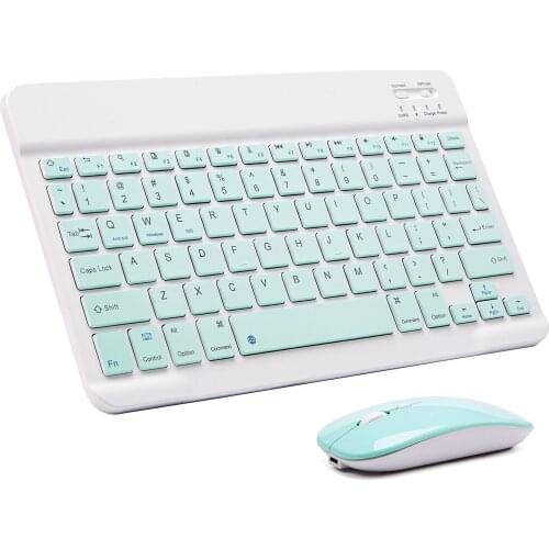 New Slim Portable Mini Wireless Bluetooth Long Standby Keyboard And Mouse For Tablet Laptop Smartphone IPad IOS Android Phone