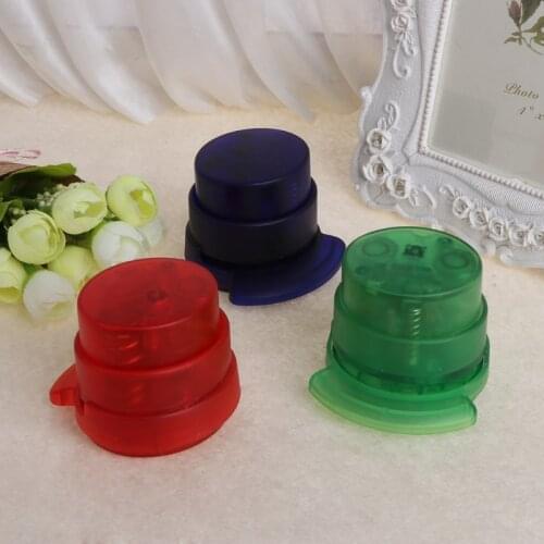 Novelty Clear Staple-Free Stapler Paper Binding Binder School Office Supplies U4LD