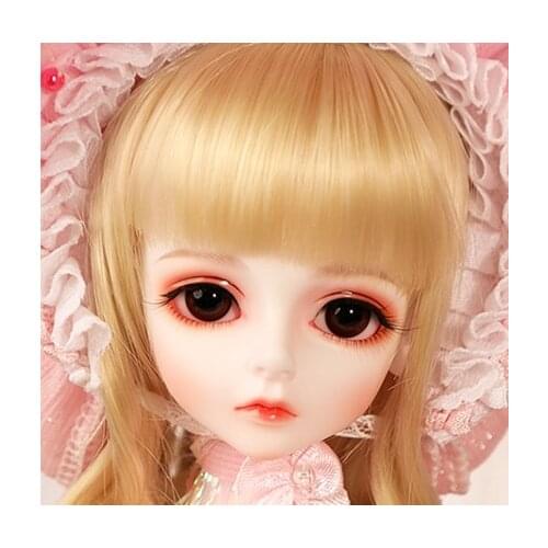 FULL SET top quality 1/4 bjd Kid Delf Girl BORY female doll best gifts girl toy wig clothes face makeup included resin recast