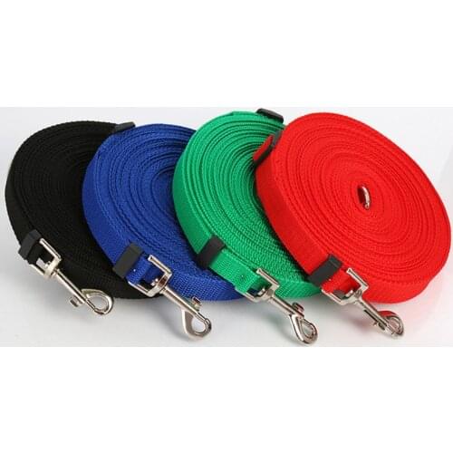 Pet Dog Lead Leash for Dogs Cats Nylon Walk Dog Leash Selected Size 1.5m 1.8m 3m 6m 10m Outdoor Security Training Dog Harness