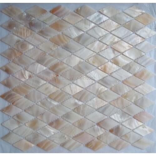 Rhombus mother of pearl mosaic tile for home decoration backsplash and bathroom wall tile 1 square meter/lot AL095