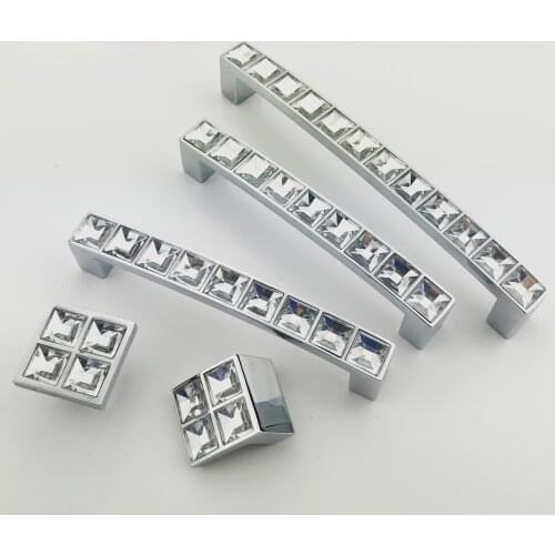 Kitchen Cabinet Crystal Glass Knobs Cabinet Handles Crystal Cupboard Pulls Drawer Knobs Kitchen Furniture Hardware cabinet knobs