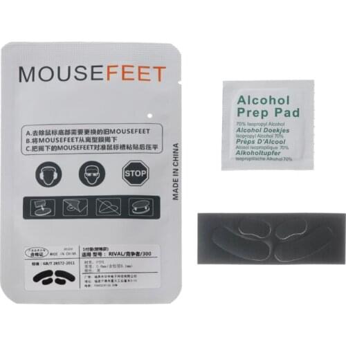 1 Set 0.6mm Replace Mouse Feet Mouse Skates For SteelSeries Rival 300 300S Mouse A21 20 Dropship